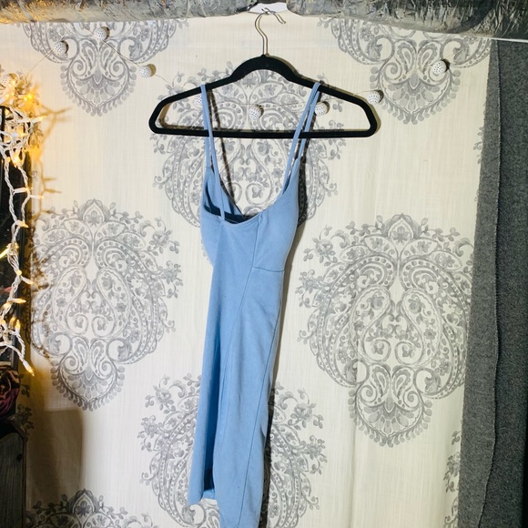 👑 Very cute Baby Blue Mini dress - Picture 4 of 6